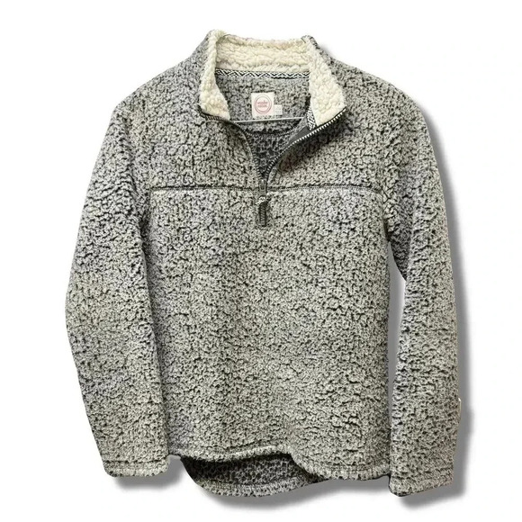 Wonder Nation Other - Wonder Nation Boys XL Gray Sherpa Pullover Hoodie Long Sleeve